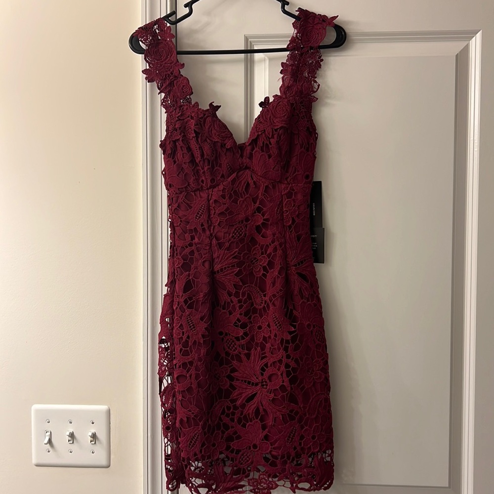 Lulus lace mini dress.